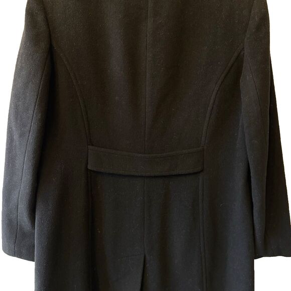 Fleet‎ Street Coat Women’s Size Large Button Front Long Collared Black - Picture 6 of 15